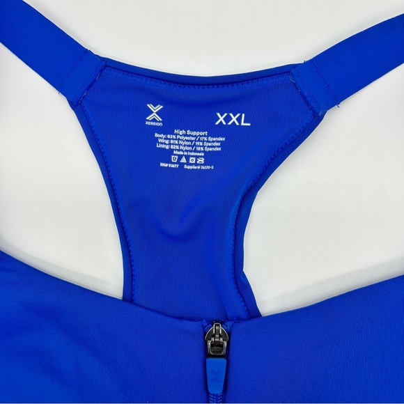 Xersion Women's Blue High Support Sports Bra Size M L XL XXL - Picture 14 of 15